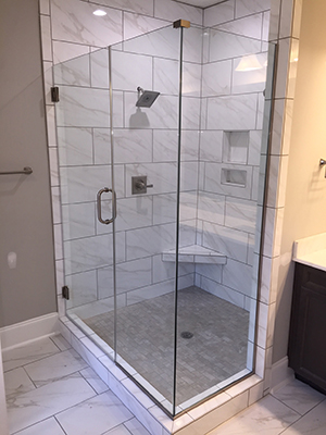 Custom glass door install
